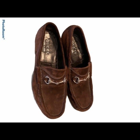Men’s Gucci Brown Suede Bit Loafer main image 10